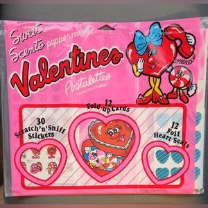 COPY - Spindex 1986 Sweet Scents Scratch & Sniff Valentines Day Cards- Peppermi…